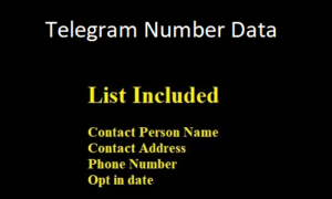 Telegrtam Number Data