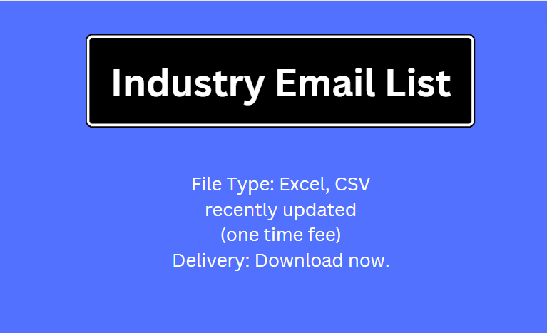 https://www.latestdatabase.com/industry-email-list/